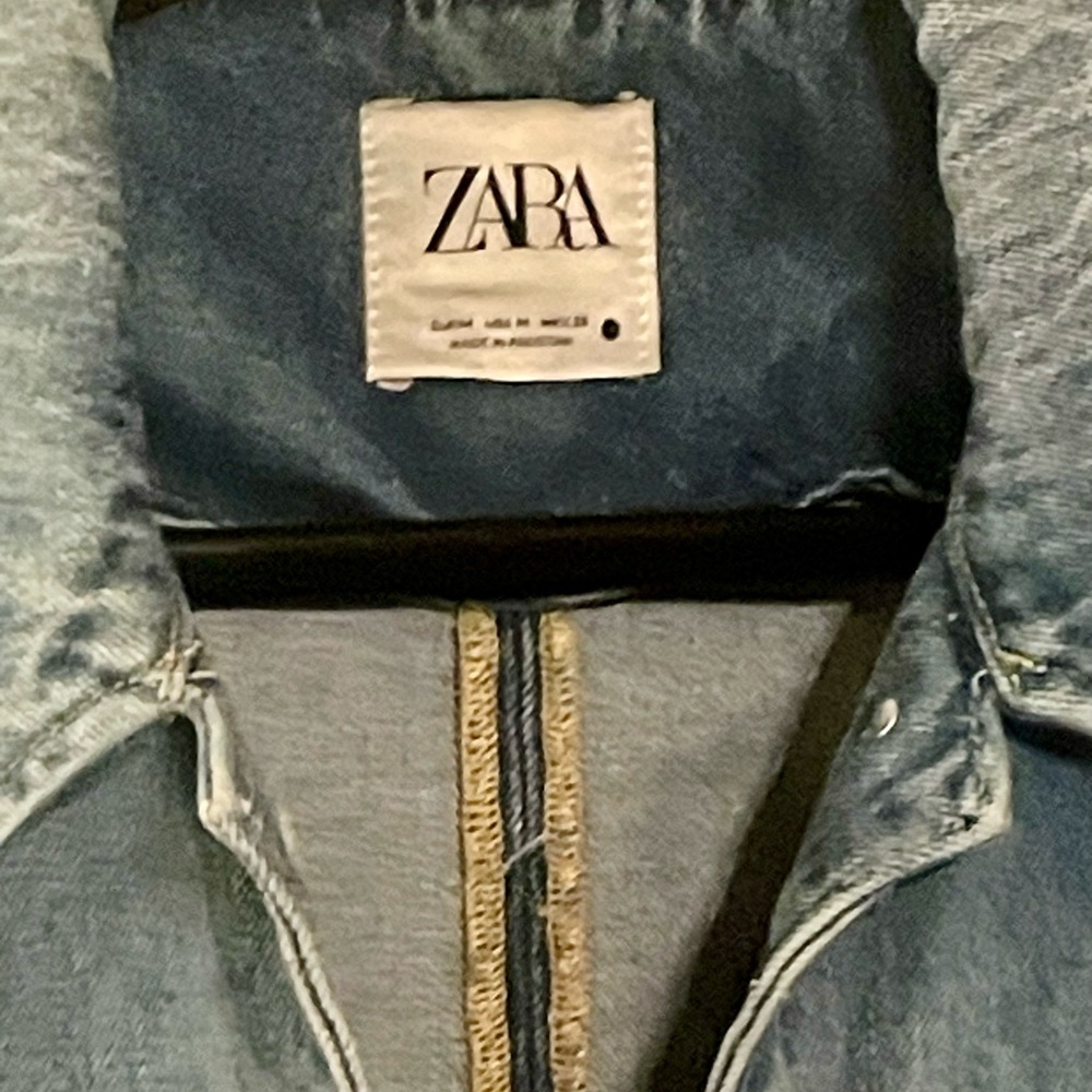 Zara Indigo Denim Jacket - Picture 3 of 8